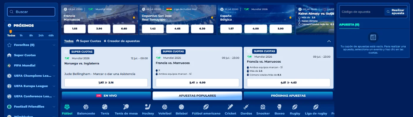 Apuestas deportivas